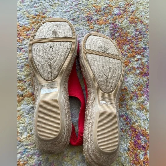NEW- Women’s Cliffs by White Mtn Camelot Espadrille Red Sling Sandals size 9 - Picture 4 of 5